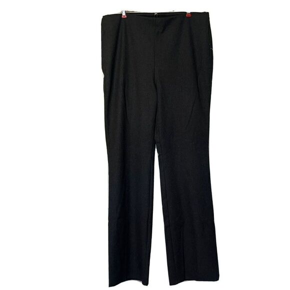 Chicos Pants Women’s Size 2.5R 14 Gray Pull On Wide‎ Leg Relaxed High Rise - Picture 1 of 14